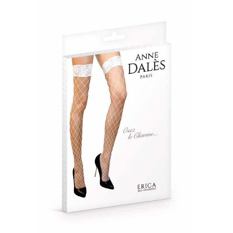 Панчохи в крупну сітку Anne De Ales ERICA T2 White