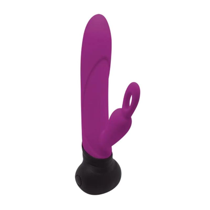 Вібратор з обертанням стовбура Adrien Lastic Mini Bonnie з петелькою для пальчика - зображення 1