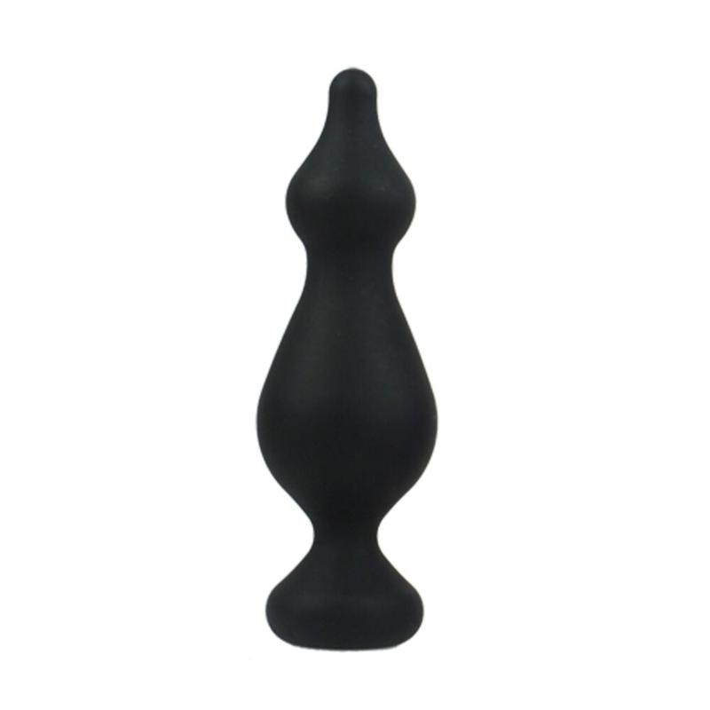 Анальна пробка Adrien Lastic Amuse Big Black (L) з двома переходами, макс. діаметр 4,4 см - зображення 1