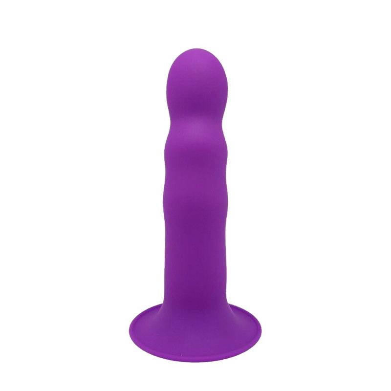 Дилдо з присоскою Adrien Lastic Hitsens 3 Purple, відмінно для страпона, діам. 4,1см, довжина 18,2см - зображення 1