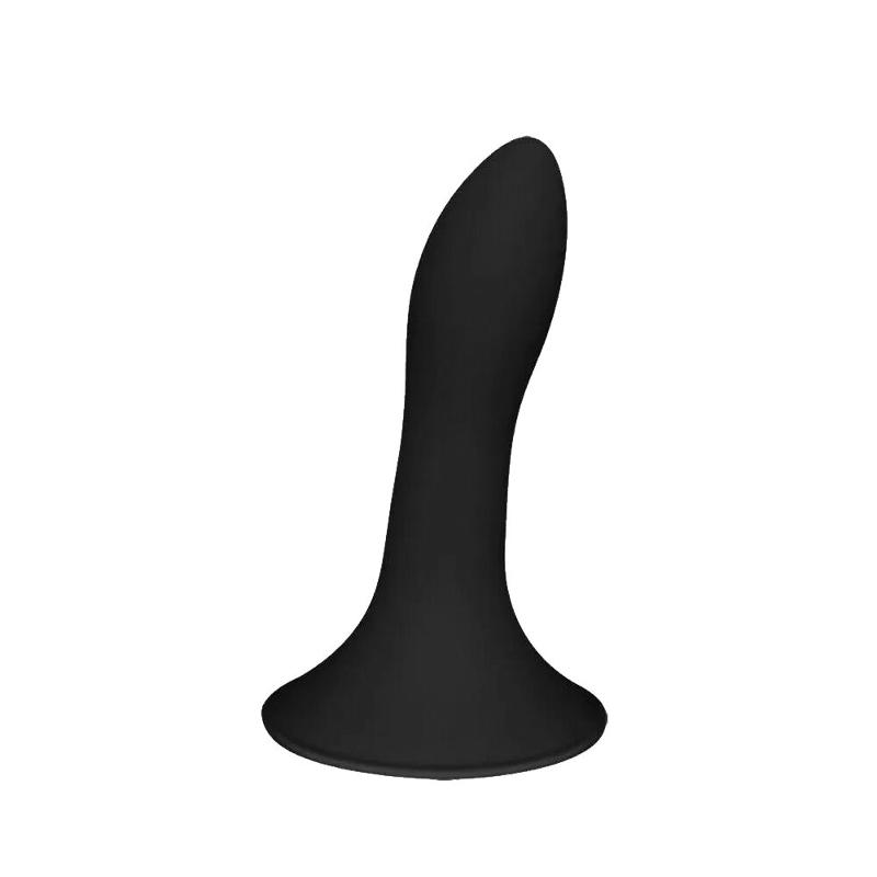 Дилдо з присоскою Adrien Lastic Hitsens 5 Black, відмінно для страпона, діаметр 2,4 см, довжина 13см - зображення 1