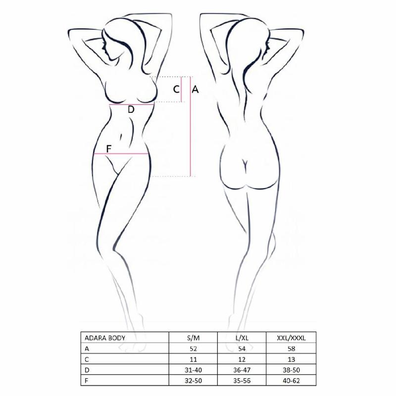 Боді монокіні Passion ADARA BODY S/M, red