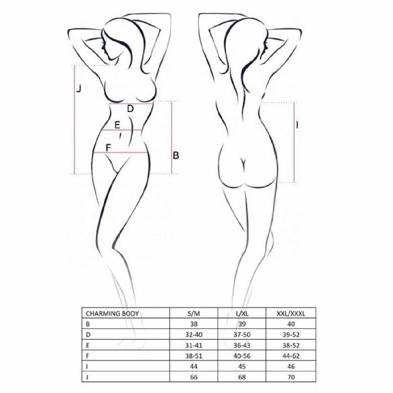 Боді Passion CHARMING BODY XXL/XXXL, black