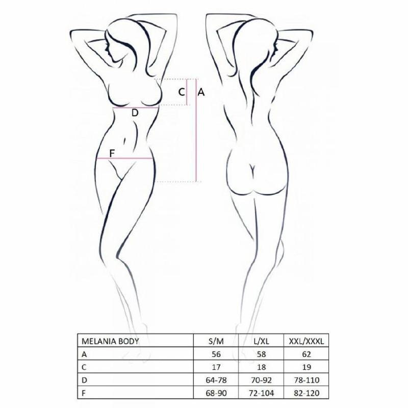 Боді Passion MELANIA BODY L/XL, black