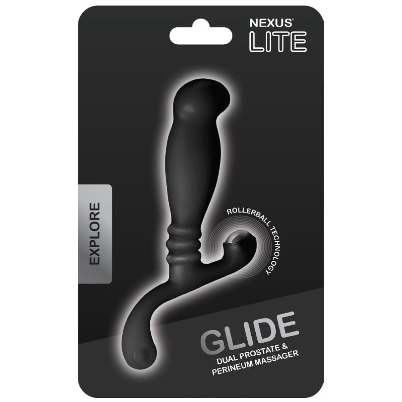 Масажер простати Nexus Glide Black для новачків, ультрастимулювальний, з масажером промежини