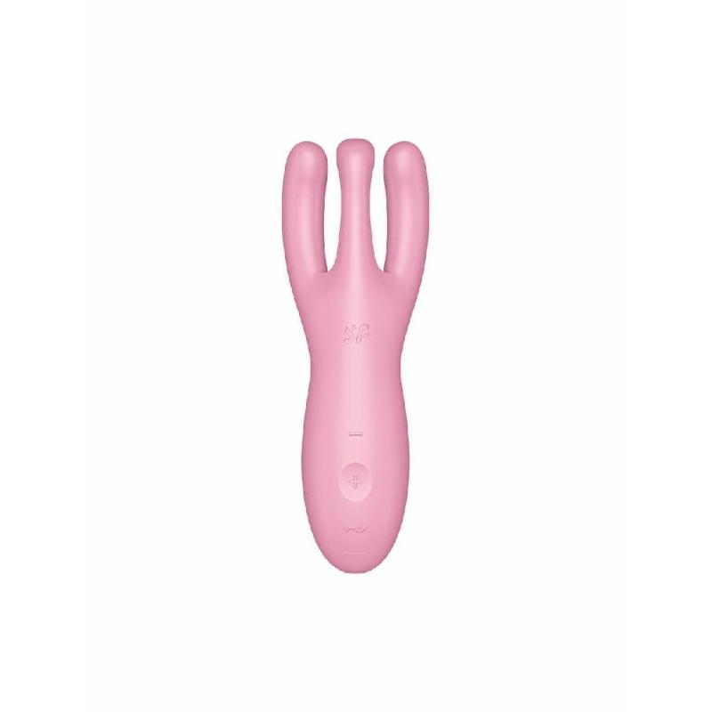 Кліторальний смарт-вібратор Satisfyer Threesome 4 Pink з трьома пальчиками