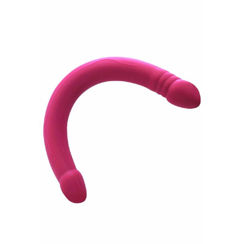 Фалоімітатор двосторонній Dorcel Real Double Do Magenta, діаметр 4 см, довжина 42 см