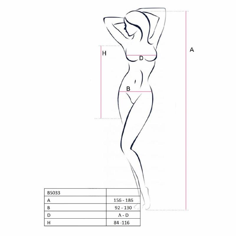 Бодістокінг Passion BS033 white, сукня-сітка на бретелях, прозора