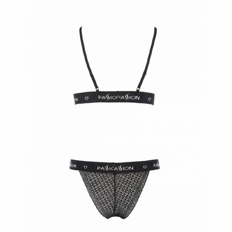 Комплект білизни Passion Exclusive GLAMISS SET XXL/XXXL, black