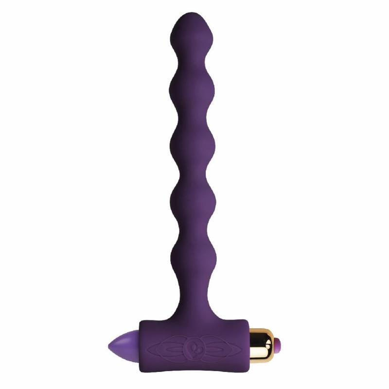 Анальний вібратор Rocks Off Petite Sensations — Pearls Purple - зображення 1