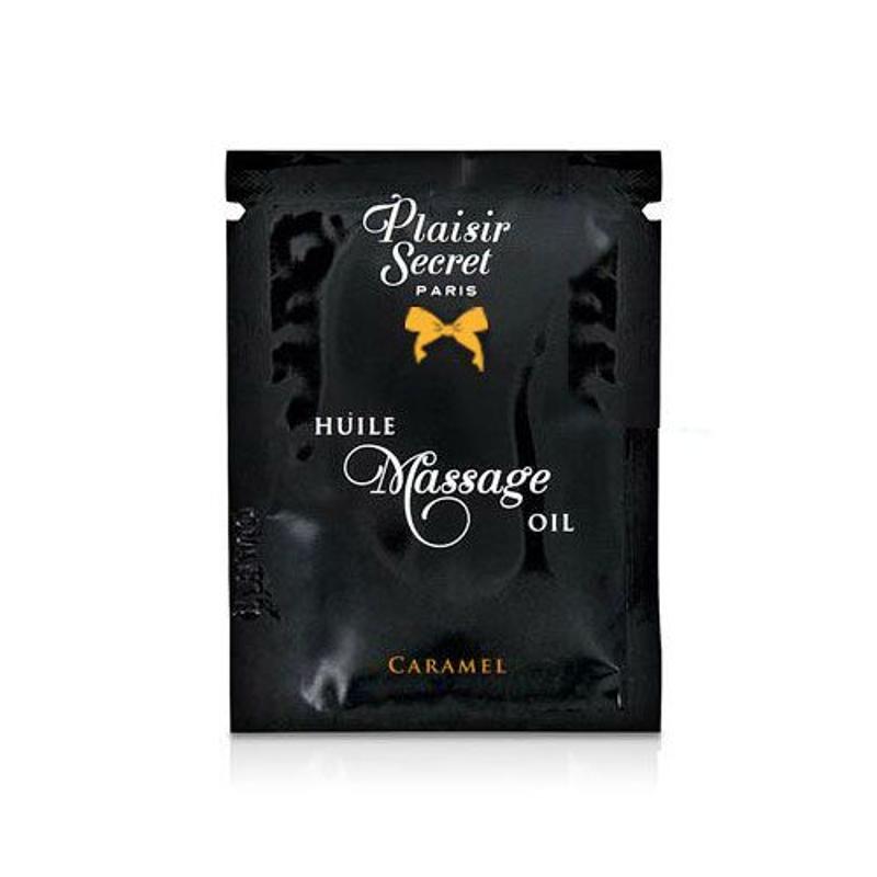 Пробник масажної олії Plaisirs Secrets Caramel (3 мл) - зображення 1
