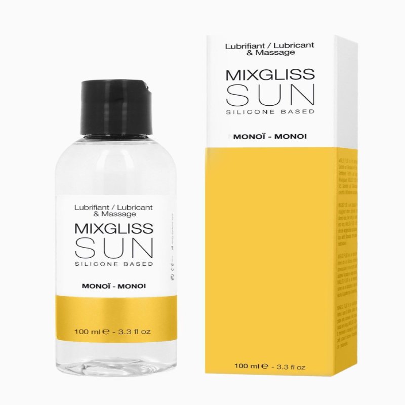 Лубрикант на силіконовій основі MixGliss SUN MONOI (100 мл) з ароматом олії моноі - зображення 1