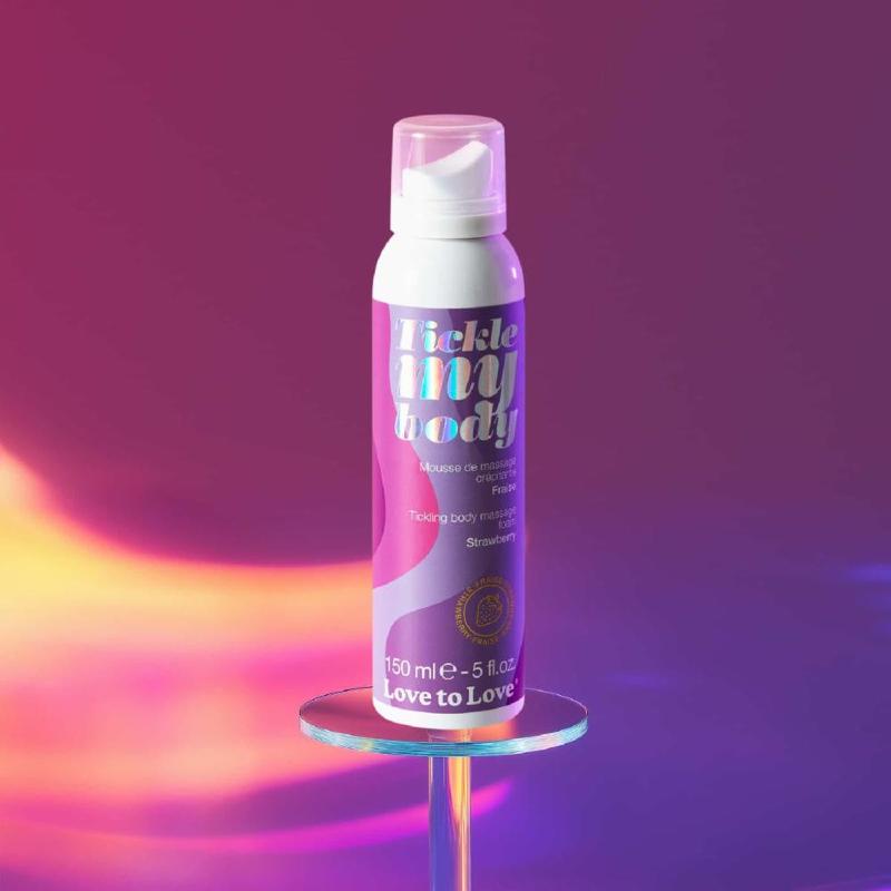 Масажна піна Love To Love TICKLE MY BODY Strawberry (150 мл) зволожувальна
