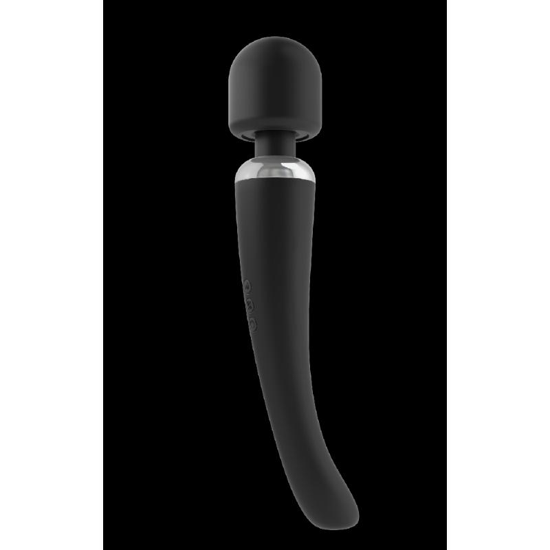 Потужний вібромасажер Dorcel Megawand Black перезаряджуваний, 160 режимів