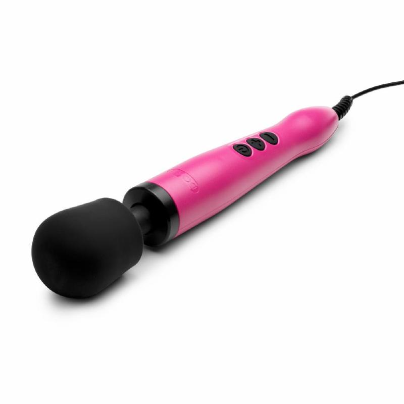 Вібромасажер DOXY Original Pink, дуже потужний, живлення 220В, пульсівні вібрації