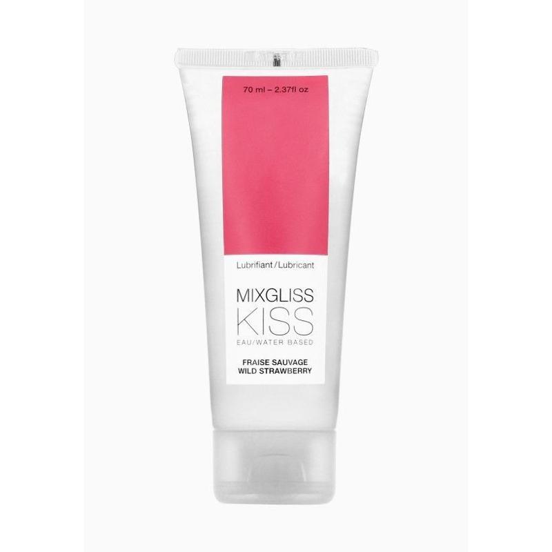 Лубрикант на водній основі MixGliss KISS Wild Strawberry (70 мл) Дика Полуничка - зображення 1