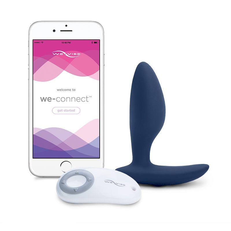 Анальна смарт-вібропробка We-Vibe Ditto Moonlight Blue з пультом ДК - зображення 1
