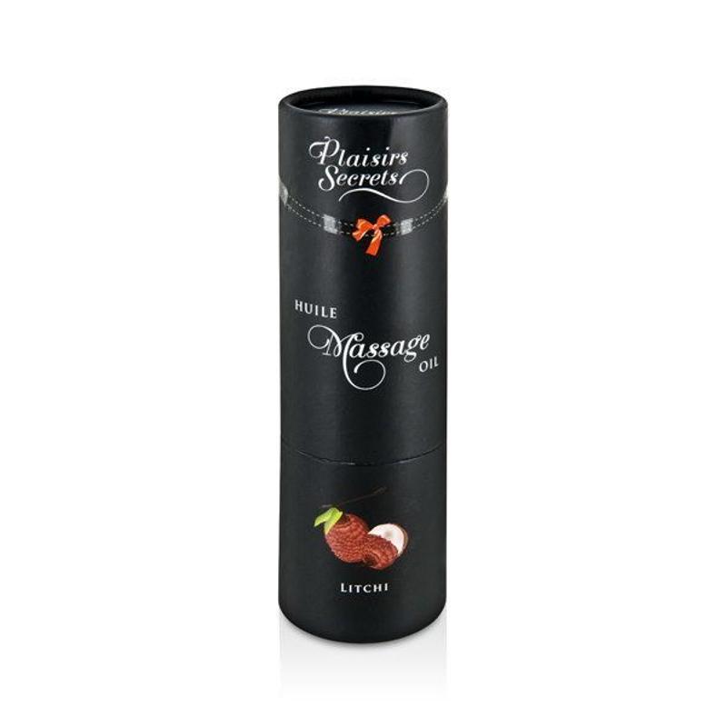 Масажна олія Plaisirs Secrets Litchi (59 мл) з афродизіаками, їстівна, подарункове паковання