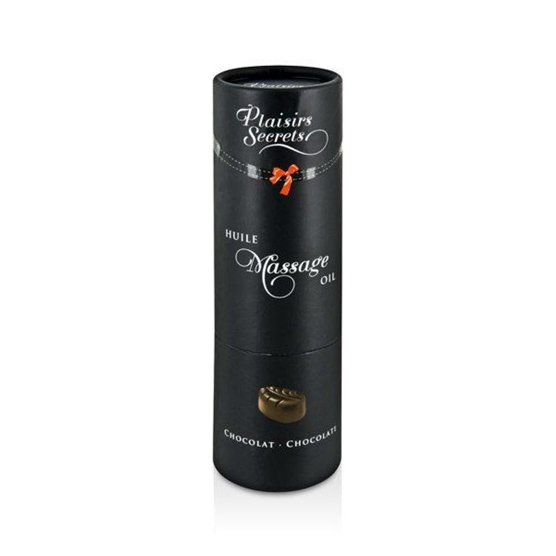 Масажна олія Plaisirs Secrets Chocolate (59 мл) з афродизіаками, їстівна, подарункове паковання