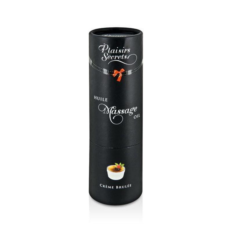 Масажна олія Plaisirs Secrets Creme Brulee (59 мл) з афродизіаками їстівна, подарункове паковання