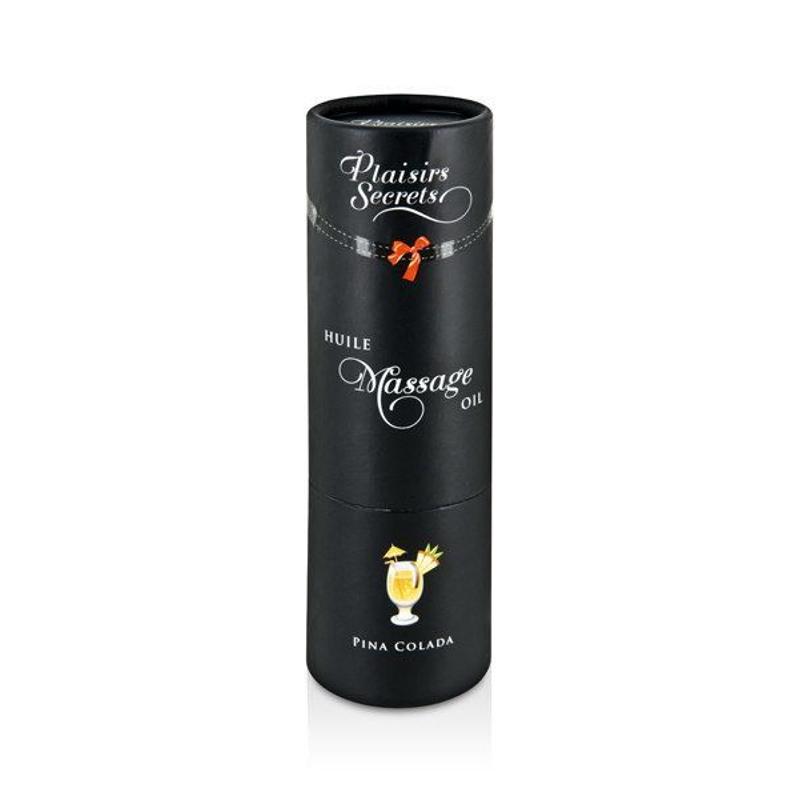 Масажна олія Plaisirs Secrets Pina Colada (59 мл) з афродизіаками, їстівна, подарункове паковання