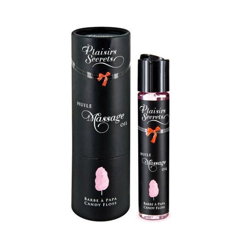 Масажна олія Plaisirs secrets Candy Floss (59 мл) з афродизіаками, їстівна, подарункове паковання - зображення 1