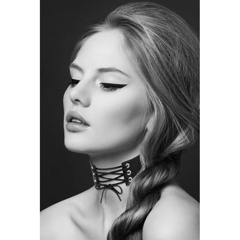 Чокер зі шнурівкою Bijoux Pour Toi - LACET, екошкіра - зображення 1