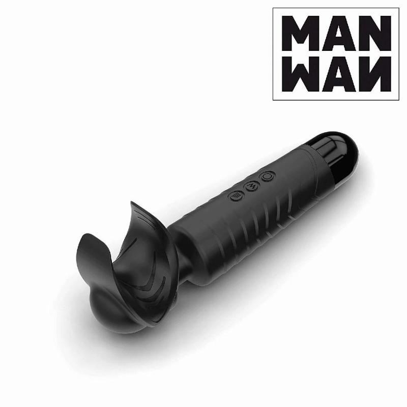 Мастурбатор-вібромасажер Manwan MAN.WAND, відмінно для пар, вібро-мінет, 20 режимів