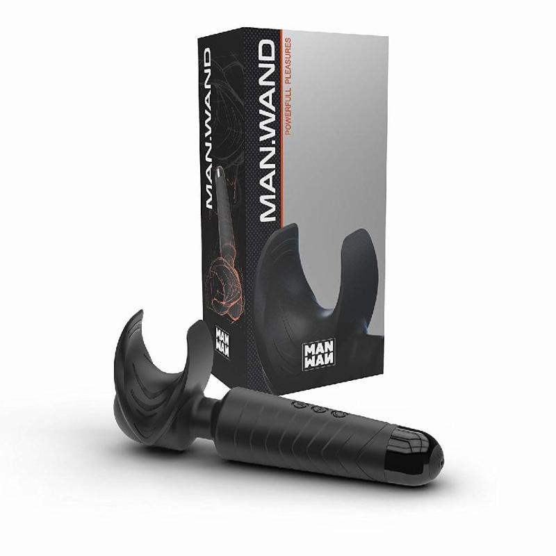 Мастурбатор-вібромасажер Manwan MAN.WAND, відмінно для пар, вібро-мінет, 20 режимів