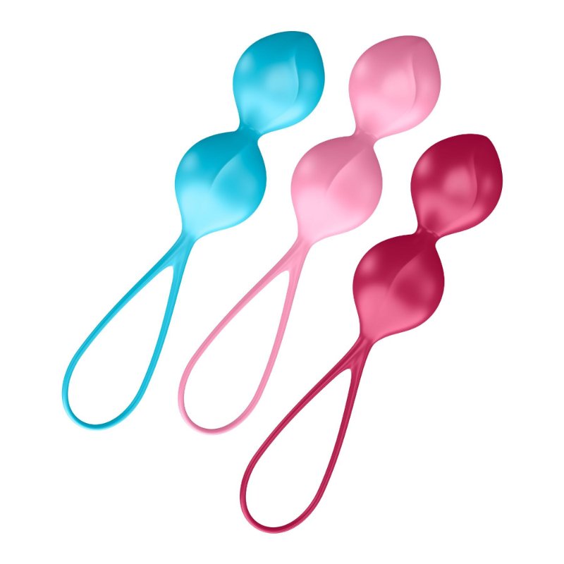 Вагінальні кульки Satisfyer V Balls (3 пари), діаметр 3,4 см, маса 79-114-150г, монолітні - зображення 1