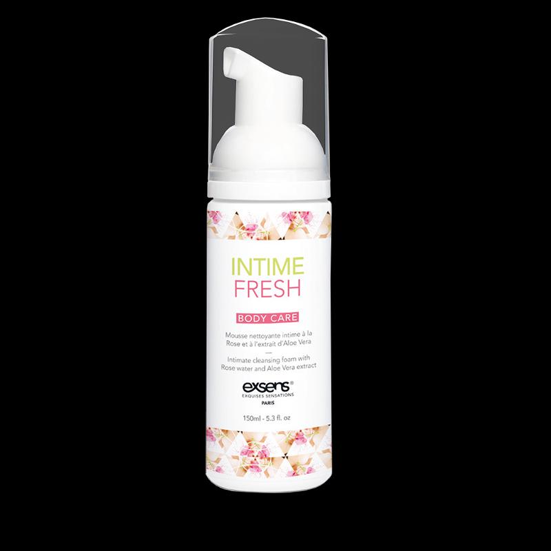 Піна для інтимної гігієни EXSENS Intime Fresh 150 мл, екстракт троянди і алое вера, натуральна - зображення 1
