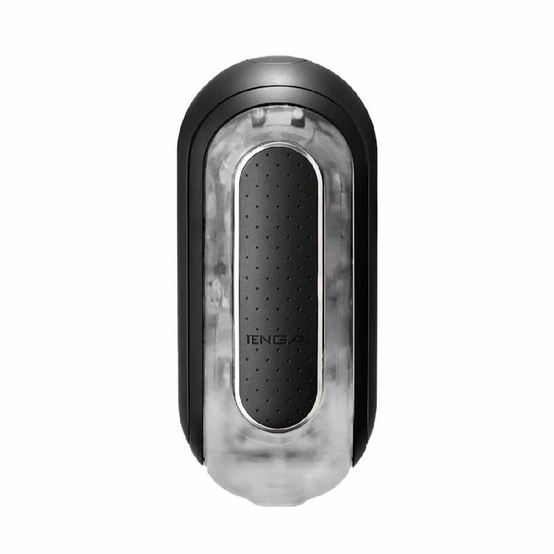 Вібромастурбатор Tenga Flip Zero Electronic Vibration Black, змінна інтенсивність, розкладний - зображення 1
