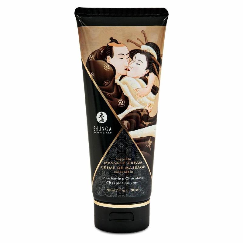 Їстівний масажний крем Shunga Kissable Massage Cream – Intoxicating Chocolate (200 мл) - зображення 1