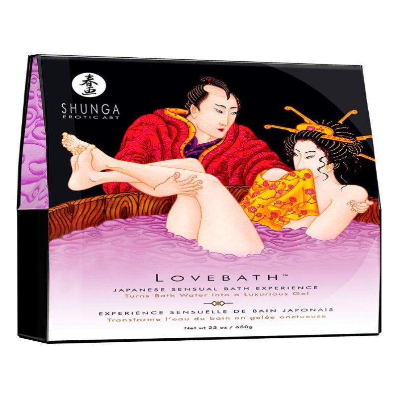 Гель для ванни Shunga LOVEBATH – Sensual Lotus 575 г, робить воду ароматним желе зі SPA-ефектом - зображення 1