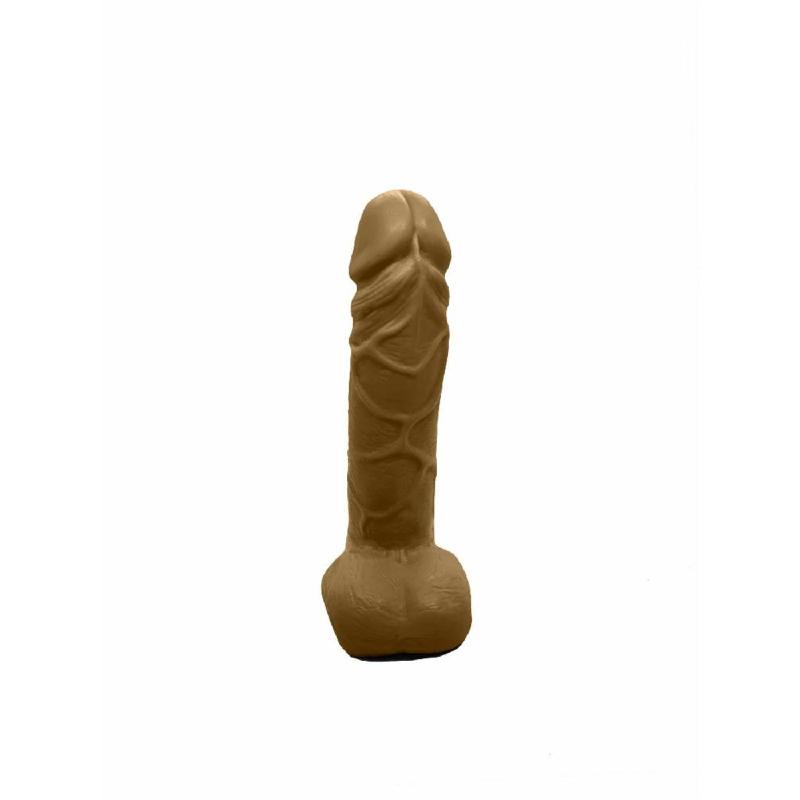 Мило у формі пеніса Чистий Кайф Brown size M, крафтове мило-член, натуральне