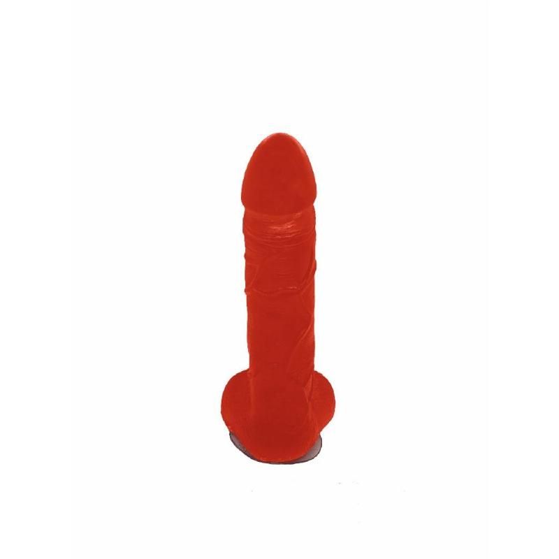 Мило у формі пеніса Чистий Кайф Red size L, крафтове мило-член, натуральне