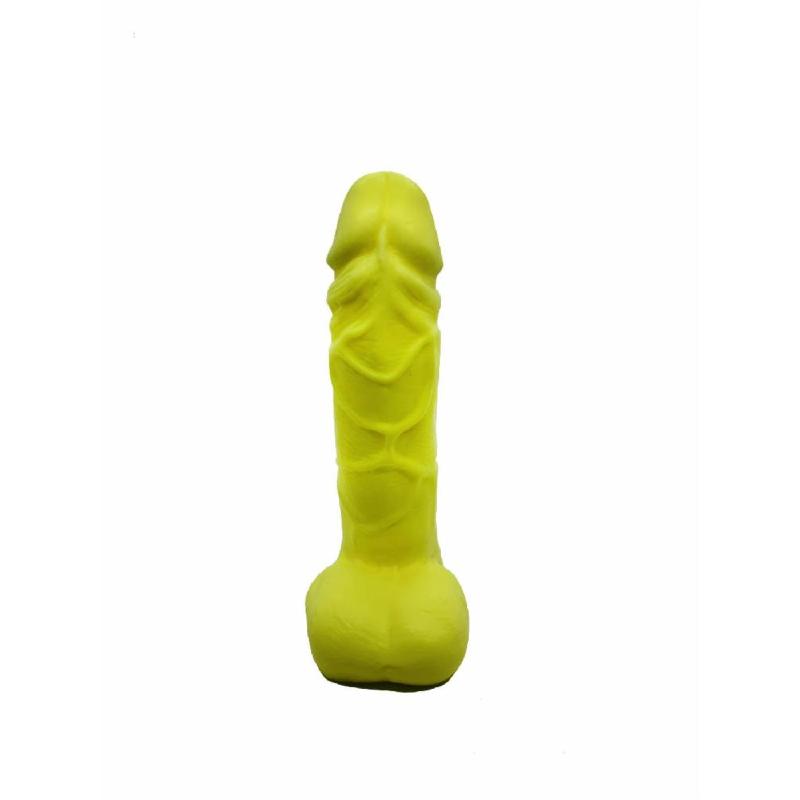 Мило у формі пеніса Чистий Кайф Yellow size M, крафтове мило-член, натуральне
