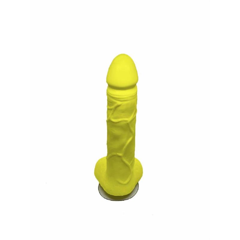 Мило у формі пеніса Чистий Кайф Yellow size L, крафтове мило-член, натуральне