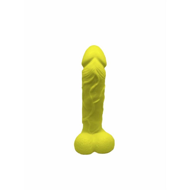 Мило у формі пеніса Чистий Кайф Yellow size L, крафтове мило-член, натуральне