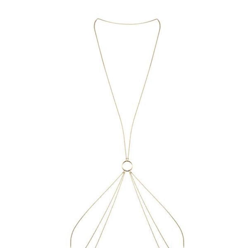 Ланцюжок для тіла Bijoux Indiscrets Magnifique 8 Body Chain - Gold, прикраса для тіла