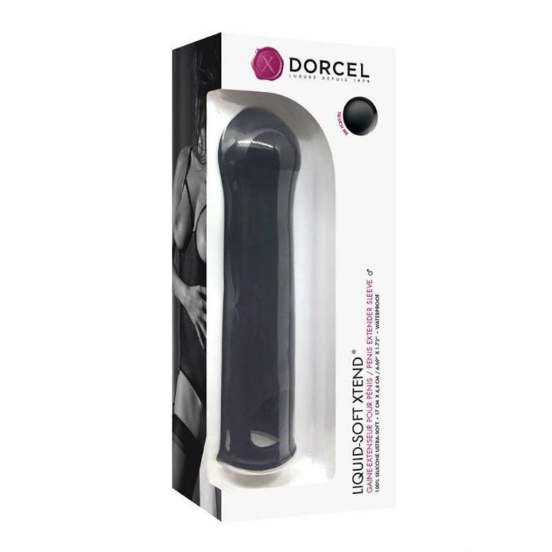 Подовжувальна насадка на член Dorcel LIQUID-SOFT XTEND (до + 3,8см), з кільцем для мошонки