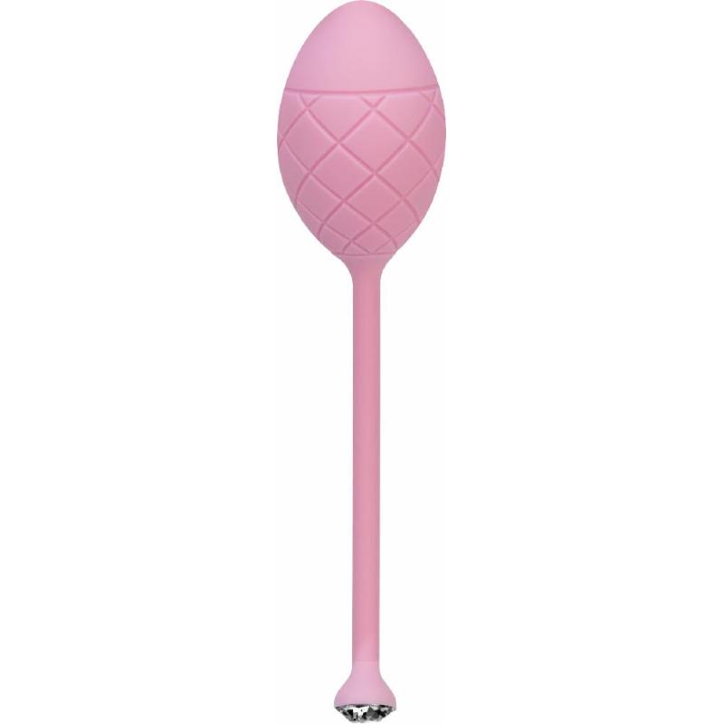 Розкішні вагінальні кульки PILLOW TALK - Frisky Pink з кристалом, діаметр 3,2 см, вага 49-75гр