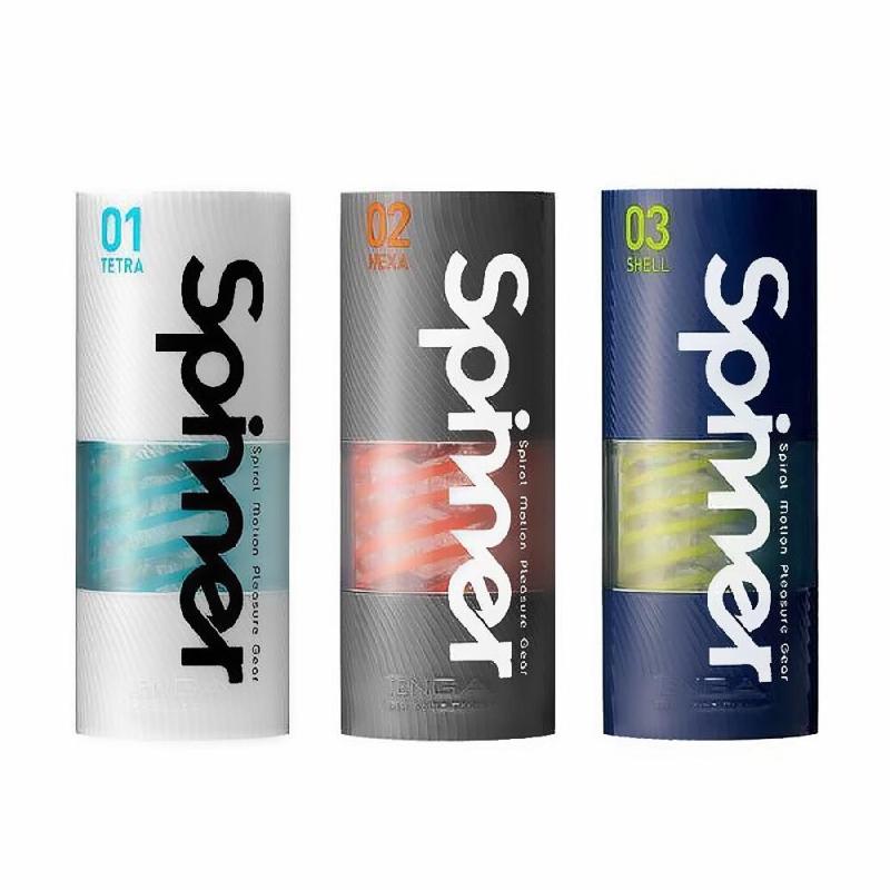 Мастурбатор Tenga Spinner 02 Hexa з пружною стимулювальною спіраллю всередині, стандартна спіраль