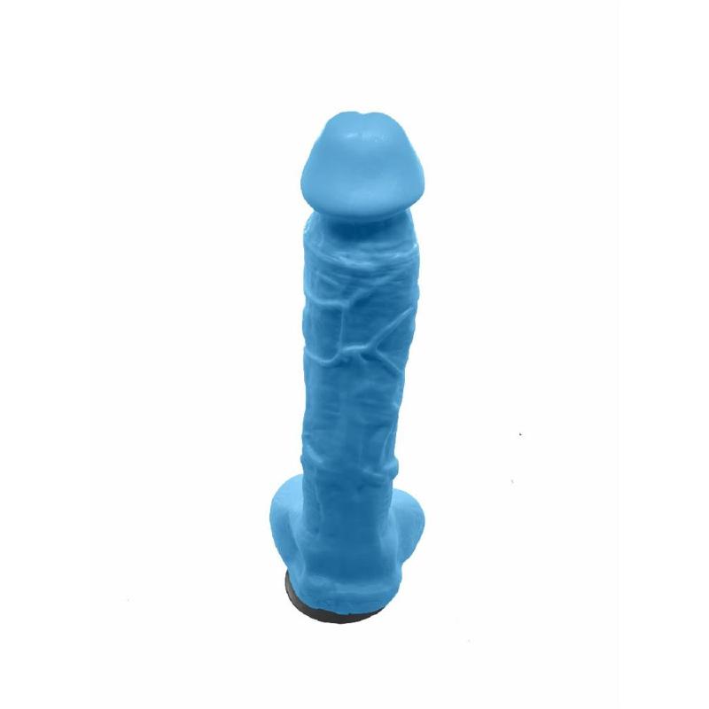 Мило у формі пеніса Чистий Кайф Blue size XL, крафтове мило-член, натуральне