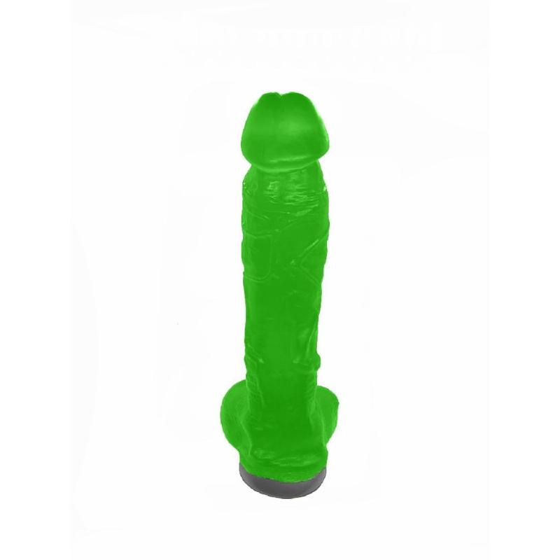 Мило у формі пеніса Чистий Кайф Green size XL, крафтове мило-член, натуральне