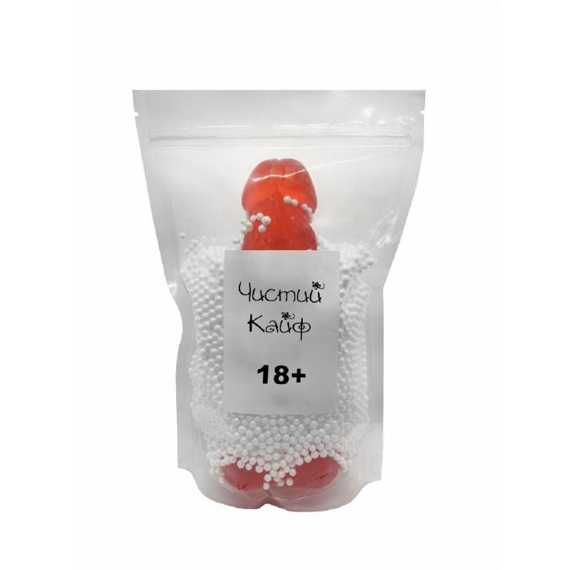 Мило у формі пеніса Чистий Кайф Red size XL, крафтове мило-член, натуральне