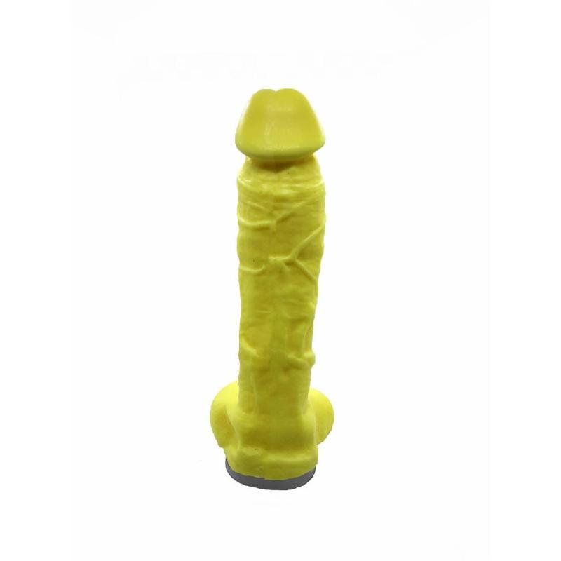 Мило у формі пеніса Чистий Кайф Yellow size XL, крафтове мило-член, натуральне