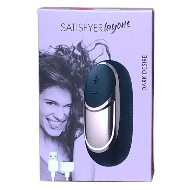 Потужний вібратор Satisfyer Lay-On - Dark Desire, водонепроникний, 10 режимів роботи