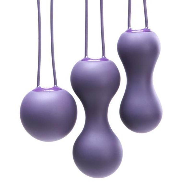 Набір вагінальних кульок Je Joue - Ami Purple, діаметр 3,8-3,3-2,7см, вага 54-71-100гр  + подарунок косметичка