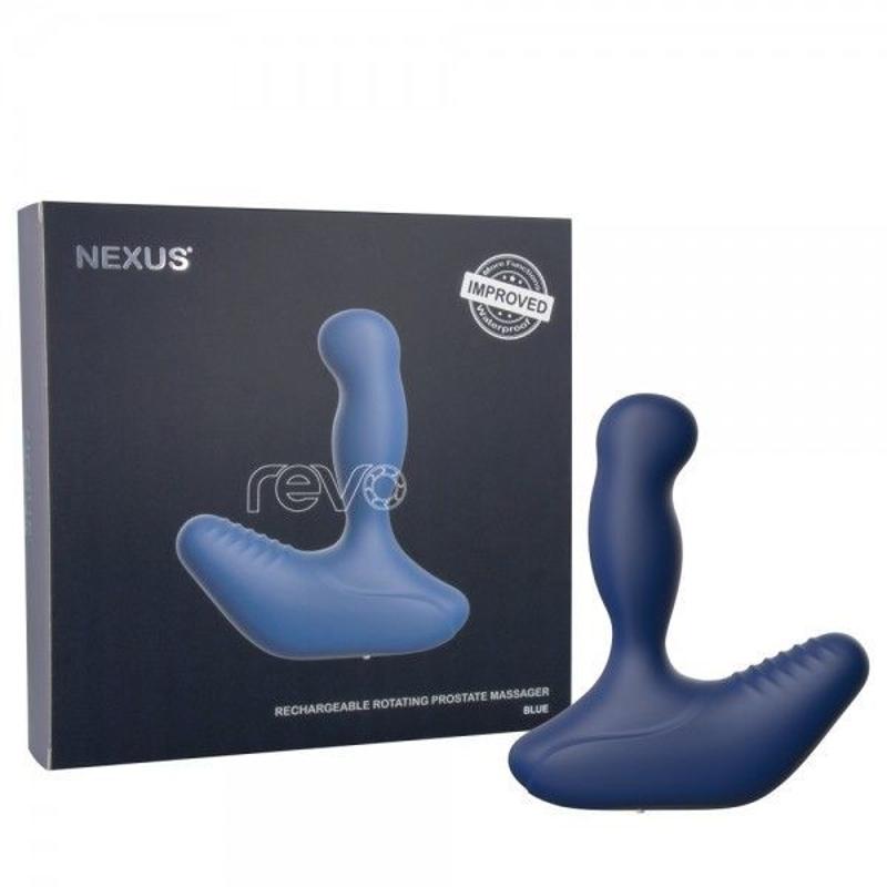 Масажер простати Nexus Revo Blue з головкою що обертається, макс. діаметр 3,2 см - зображення 1